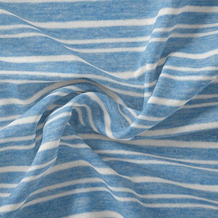 Stoffabrics Â Avalana Jersey Melange Stripe Stoff 160cm Farge 161 50cm