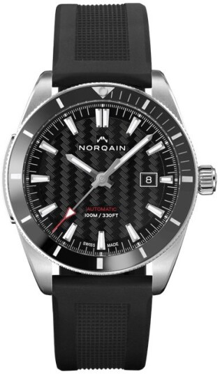 Norqain Herreklokke N1000C01A/B101/10BR.20S Adventure Sort/Gummi Ø42