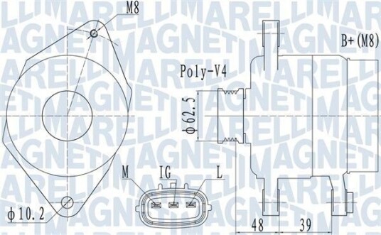 Dynamo MAGNETI MARELLI 063731517010 Dynamo MAGNETI MARELLI 063731517010