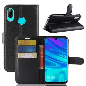 Huawei P30 Lite Lommebok-deksel med Magnetisk Lukning Svart