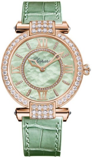Chopard Dameklokke 384242 5022 Imperiale Grønn/Lær Ø36 mm