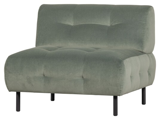 WOOOD Lloyd Lenestol u/armlen, Matt waterplant velour Unoliving