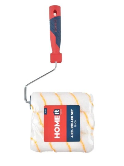Work>It Paint Roller Set With 2 Extra Rollers 18 cm Work>It Paint Roller Set With 2 Extra Rollers 18 cm