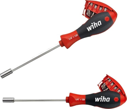 Wiha Bitsskrutrekker Med Magasin Og 8 Bits 32901 1/4"