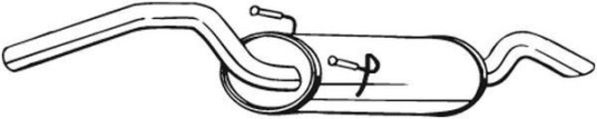 Bakre eksospotte BOSAL 148 265 Bakre eksospotte BOSAL 148 265