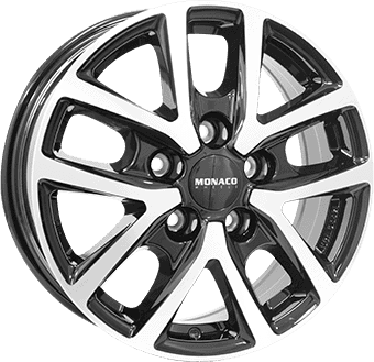 MONACO WHEELS CL2T Black Polished 6.5Jx16 5/130 ET66 B78.1 felegen