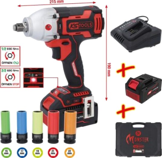 KS Tools 515.6100 Slagskrutrekker Batteridrevet