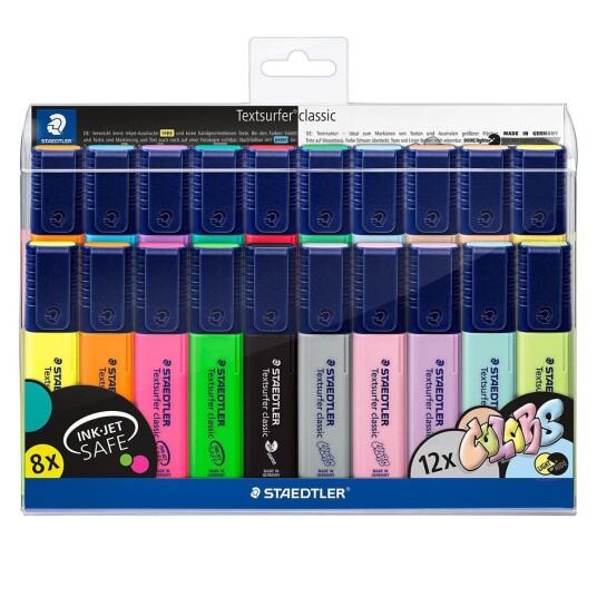 Staedtler Highlighter Textsurf.cl.20pc wallet Staedtler Highlighter Textsurf.cl.20pc wallet