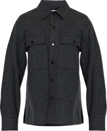 Jil Sander Herre Skjorter Grå L, Jil Sander Herre Skjorter Grå L,