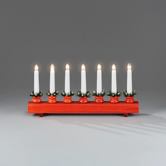 Adventstake Gnosjö Konstsmide 7L Flat med Mansjetter Adventstake Gnosjö Konstsmide 7L Flat med Mansjetter