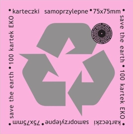 Promised Land Eco Klistrelapper 75X75mm 100K Rosa