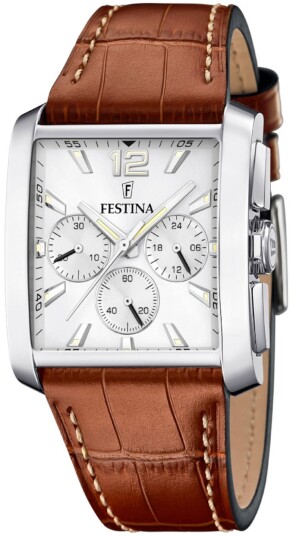 Festina Herreklokke F20636 1 Timeless Sølvfarget/Lær