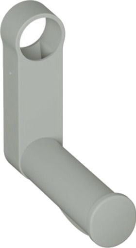 HEWI Toalettpapirholder til HEWI armlener i matt polyamid grey 39 mm x 143 mm x 139 mm