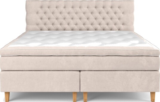 Celine Kontinentalseng 210x210 cm Beige/Fløyel