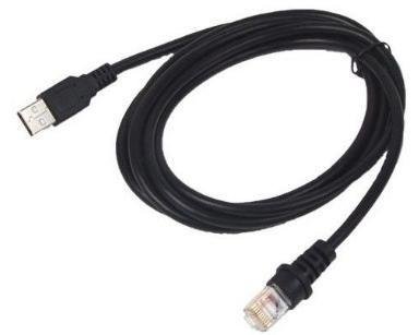 HONEYWELL Cable: RS232  5V signals  Bioptic Stratos Aux 10 pin modular 3m Coiled