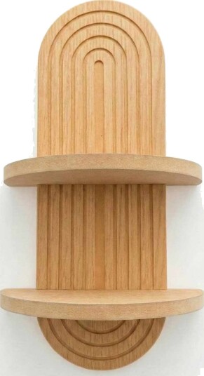 Drelor vegghylle 20x70 cm - Eik
