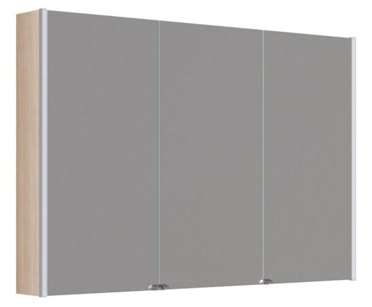 Dansani Inzo Ambi Speilskap 3 Dører Lys eik / 120cm