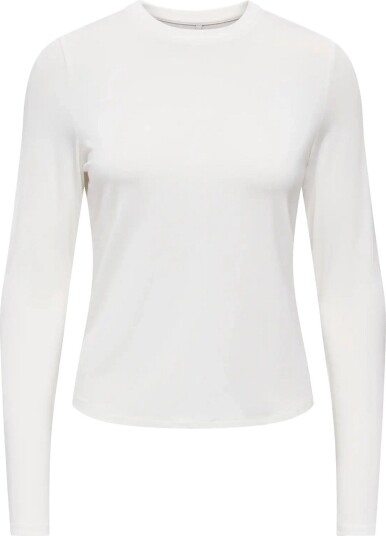 ONLY Onlbamboo L/S O Neck Top Jrs   Cream   S