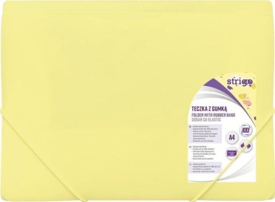 Strigo A4 Perm Med Strikk Pp Pastell Gul