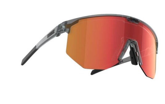 Bliz Hero OneSize, Transparent Dark Grey/Brown with Red Multi