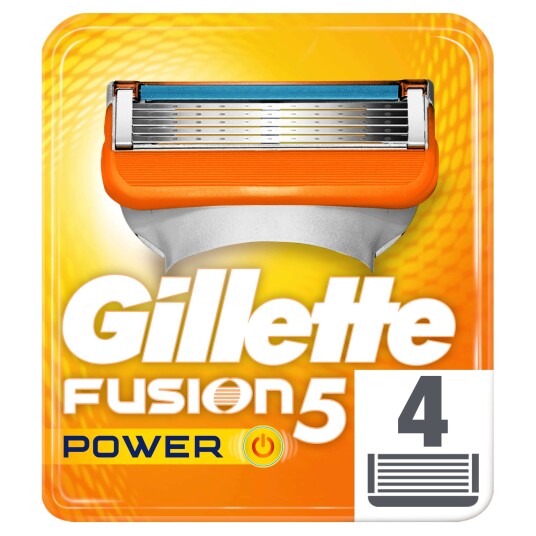 Gillette Fusion Power Barberblad 4 stk Barberblader