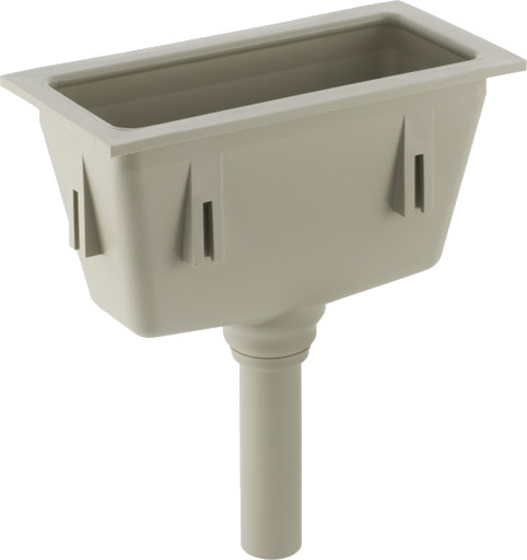 PP dryppkopp ø 40 mm 295 x 145 mm grå