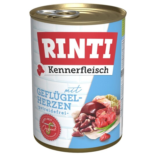 Rinti Kjøtt For Kjennere 6 X 400 G Fjærkrehjerter