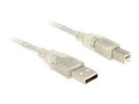 Delock USB 2.0 Kabel 1 m - USB Type B Hann til Hann, 480 Mbit/s