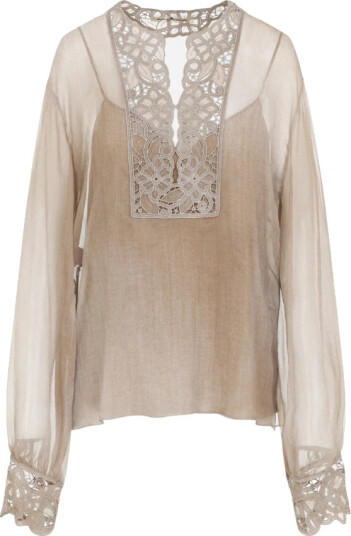 Ermanno Scervino Dame Bluser & Skjorter Beige 2XS,