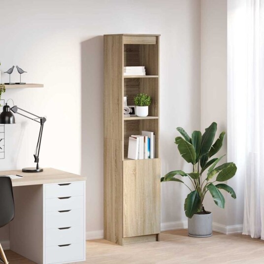 Høybord sonoma eik 37,5x35x180 cm konstruert tre Høybord sonoma eik 37,5x35x180 cm konstruert tre