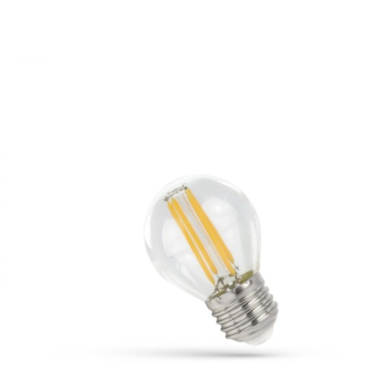 Spectrum Led E27 Kronepære Klar 6W 4000K 900 lumen