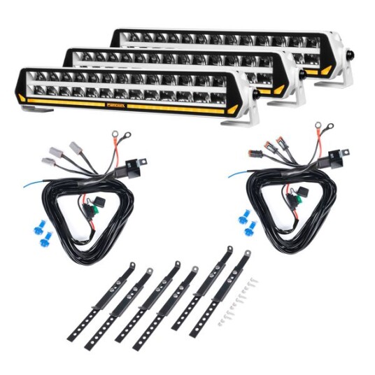Ekstralys PURELUX Panther S400 White Rett / 40 cm / 150W 3 stk + Relésats Ekstralys PURELUX Panther S400 White Rett / 40 cm / 150W 3 stk + Relésats