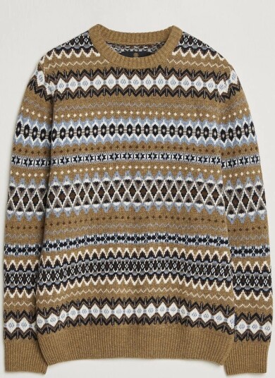 Barbour Lifestyle Case Fairisle Crew Trench