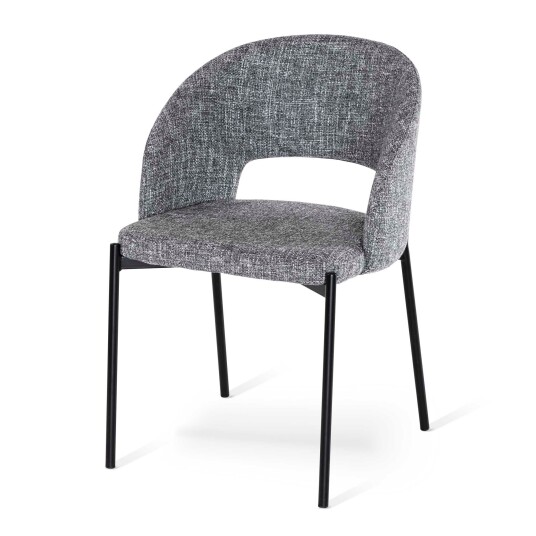 Torkelson Gap stol Grå Textil/svart Grå