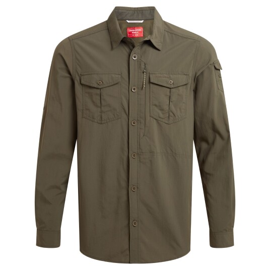 Craghoppers Men's Nosilife Adventure Long Sleeved Shirt III Woodland Green XL, Woodland Green