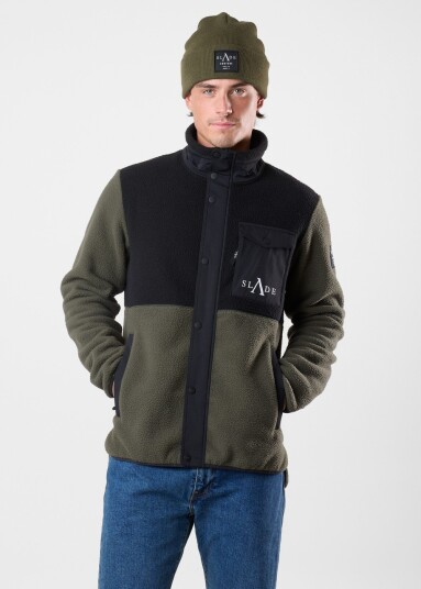 Slade Colorado Pile Jacket Olive/Black 4xl Fleecetrøyer