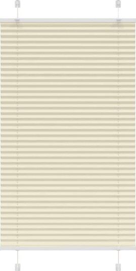 plisségardin krem 75x100 cm Stoff Bredde 74,4 Polyester