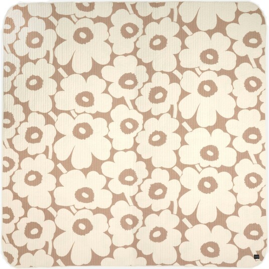 Marimekko Unikko Sengeteppe 260x260 cm Off white/Lin Marimekko Unikko Sengeteppe 260x260 cm Off white/Lin