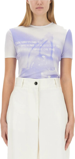 Jil Sander Dame Topper Blå L,