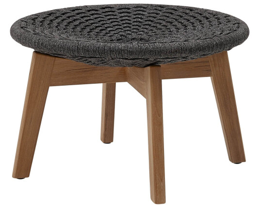 Cane-line Peacock skammel Dark grey 60 cm Grå Cane-line Peacock skammel Dark grey 60 cm Grå