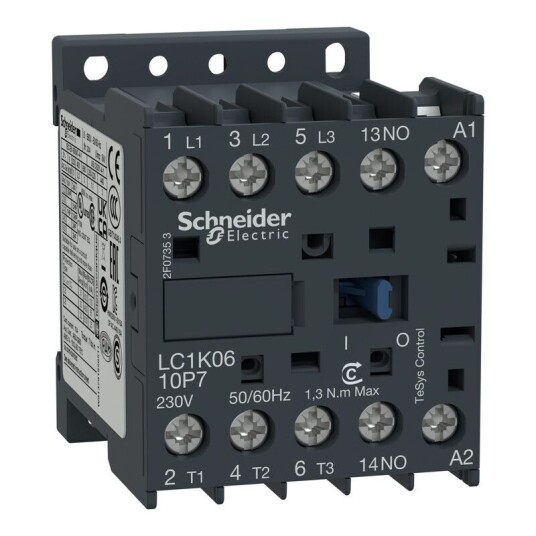 Schneider Electric LC1K1210B7 Kontaktor 3 polet 1 sl Elfordeling & strømforsyning