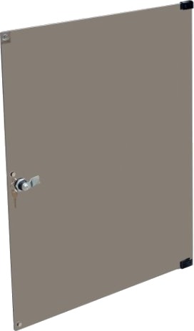 Efb Elektronik Off-Tur126v1 Dør Grå Glass 12U 600 Mm OFF-TUR126V1