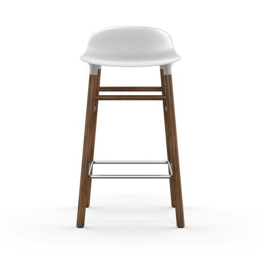 Normann Copenhagen Form Barstol 65 cm Hvit/Valnøtt