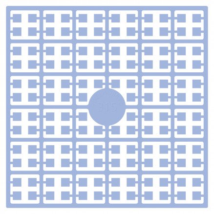 Pixelhobby Midi perler 315 Lys lyseblå 2x2 mm 140 piksler