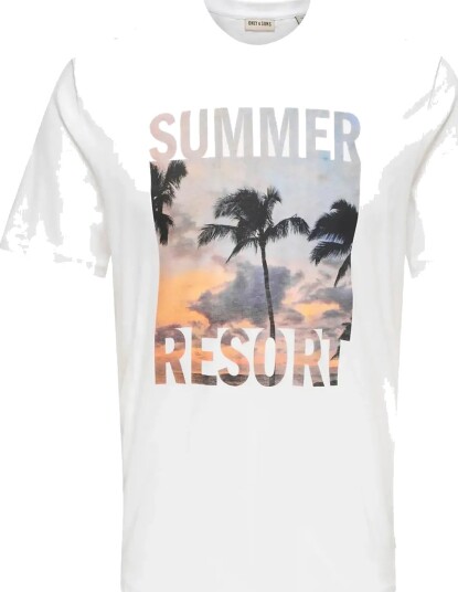 ONLY & SONS Onsmagdy Life Reg Photoprint Ss Tee White S