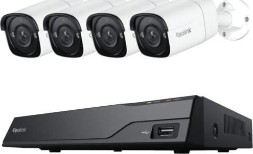 Reolink NVS8-5MB4 Sikkerhetskamerasystem med 4x 5MP PoE Kameraer og 2TB NVR