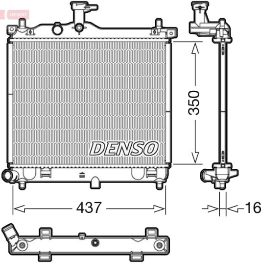 DENSO DRM41012 Radiator motorkjøling