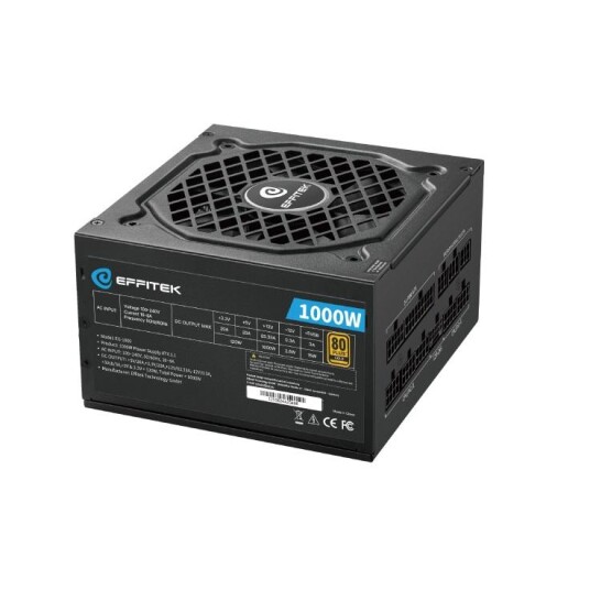 Effitek Netzteil 1000W Gold Atx 3.1 Pci 5.1 Modularer Kabel EG 1000 Effitek Netzteil 1000W Gold Atx 3.1 Pci 5.1 Modularer Kabel EG 1000