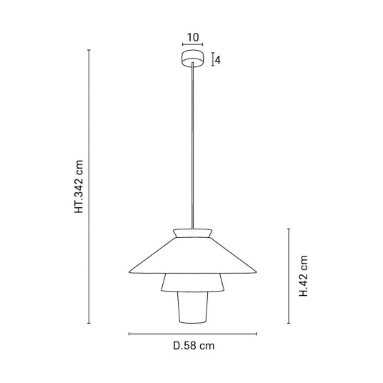 MARKET SET Ruche hengelampe Ø 58 cm hvit Stue 42 Hvit