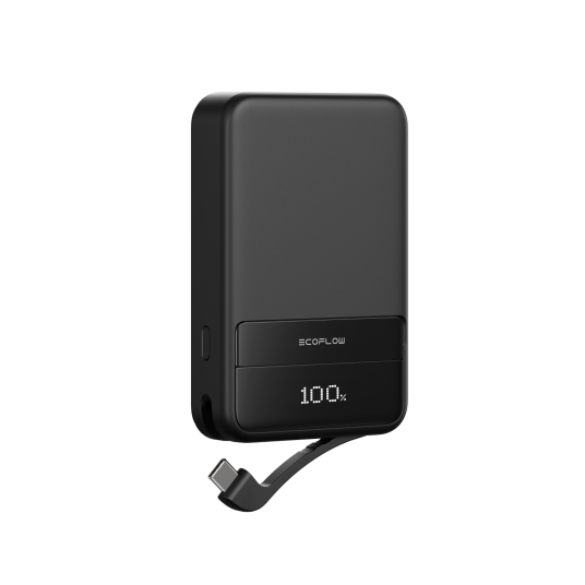 Ecoflow Rapid Magnetisk Powerbank 5000mAh Trådløs Lader Svart Ecoflow Rapid Magnetisk Powerbank 5000mAh Trådløs Lader Svart